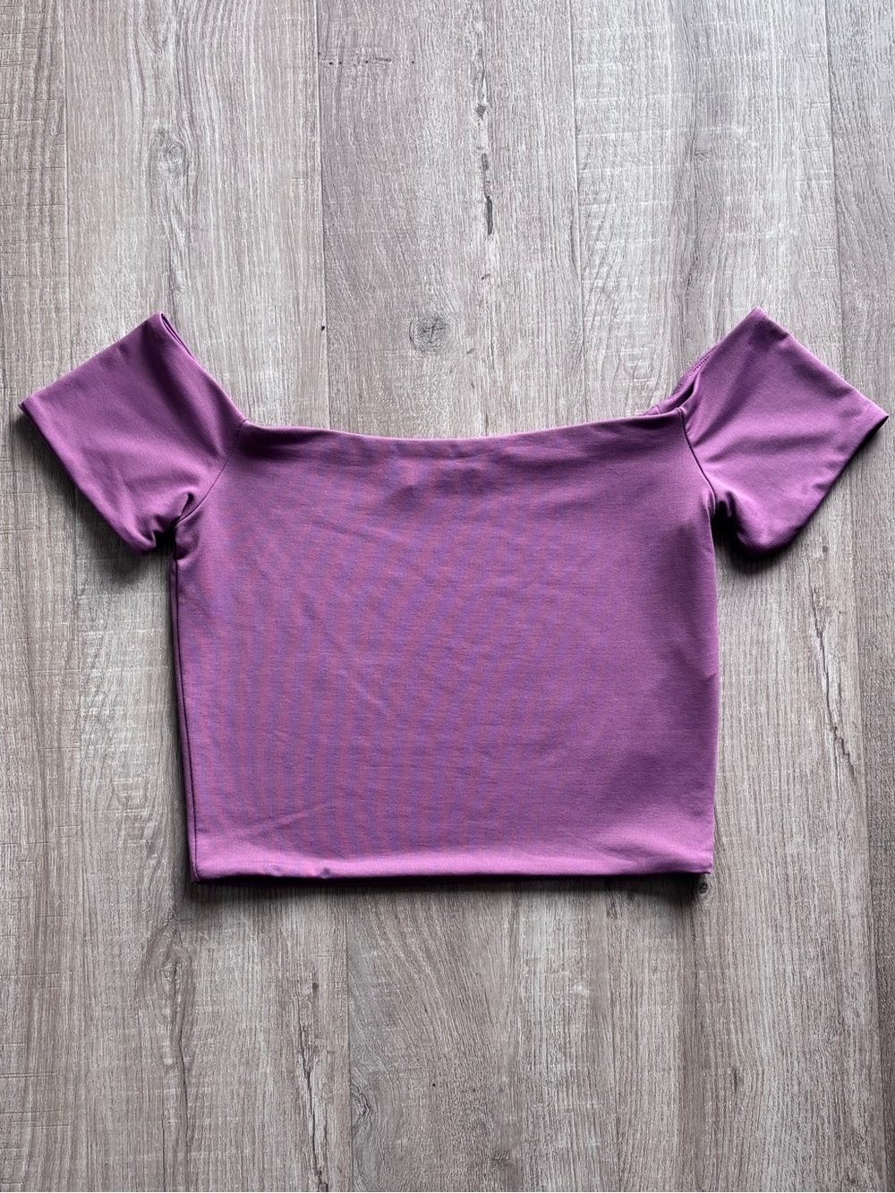 Zara Fitted Off The Shoulder Crop Top